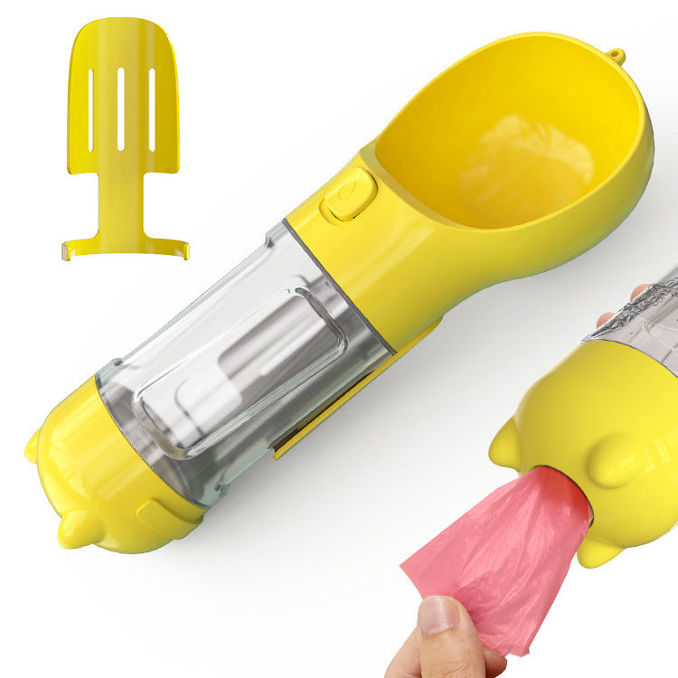 3-in-1 Pet Travel Water Bottle Feeder