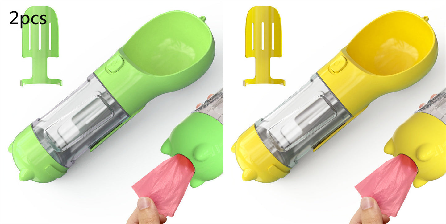 3-in-1 Pet Travel Water Bottle Feeder