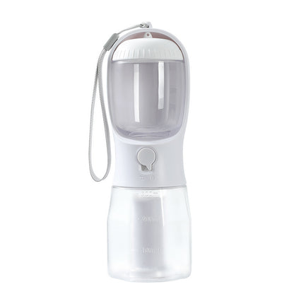 3-in-1 Portable Dog Water Bottle with Food & Waste Bag Holder
