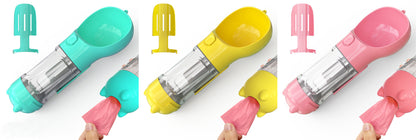 3-in-1 Pet Travel Water Bottle Feeder